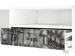 Móvel De Tv| Mueble de TV - 115х59х48 cm - T3 - A Pond, Branco Bege