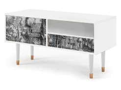 Móvel De Tv| Mueble de TV - 115х59х48 cm - T3 - A Pond, Branco Bege