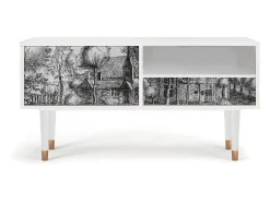 Móvel De Tv| Mueble de TV - 115х59х48 cm - T3 - A Pond, Branco Bege