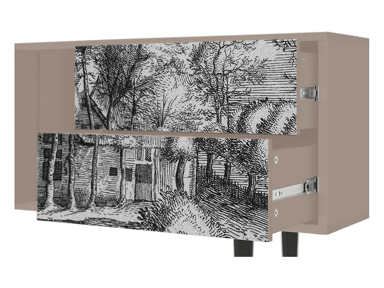 Mueble de TV - 170х69х48 cm - T1 - A Pond, Latte^ Móvel De Tv