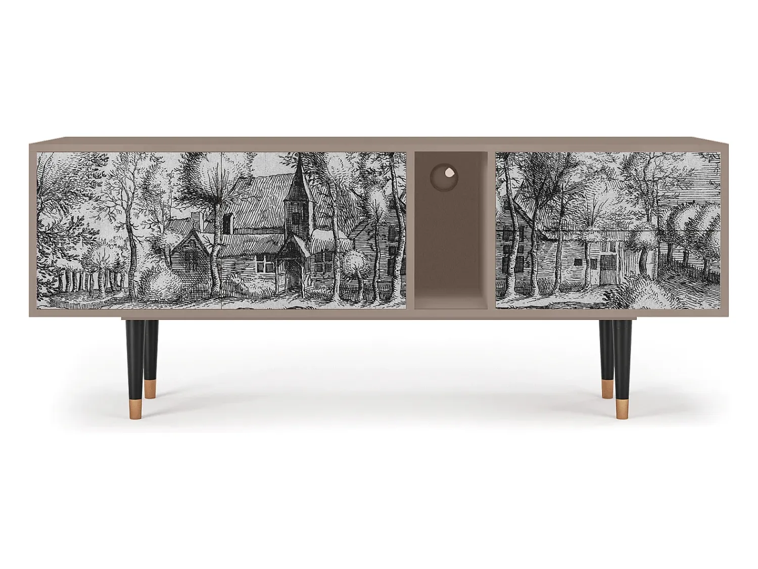Mueble de TV - 170х69х48 cm - T1 - A Pond, Latte^ Móvel De Tv