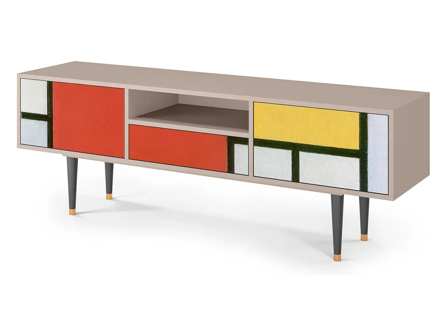 Móvel De Tv* Mueble de TV - 170х59х41 cm - T6 - A Pond, Latte Bege