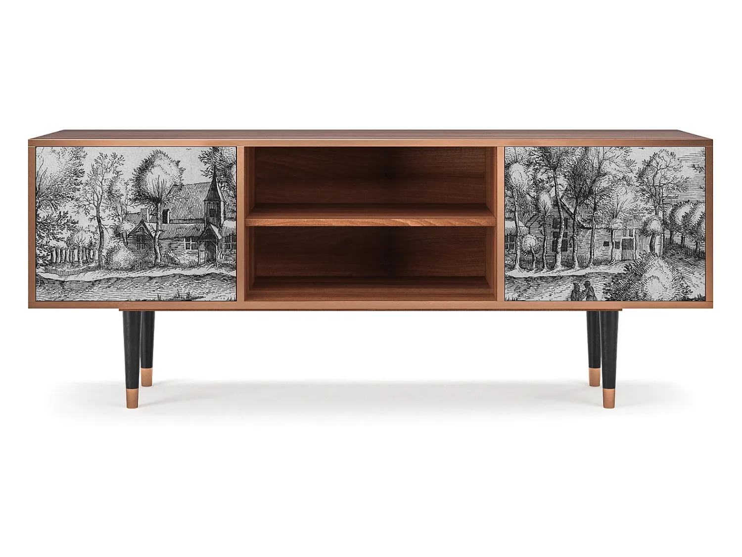 Mueble de TV - 170х69х48 cm - T2 - A Pond, Nogueira^ Móvel De Tv