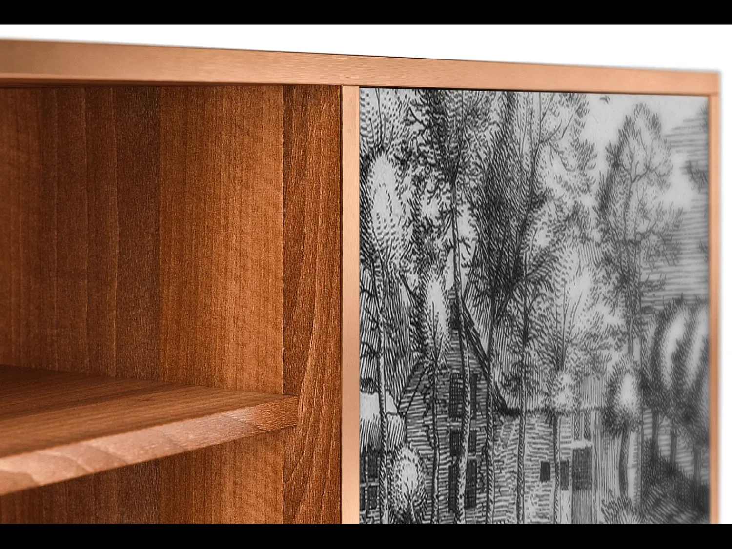 Mueble de TV - 170х69х48 cm - T2 - A Pond, Nogueira^ Móvel De Tv