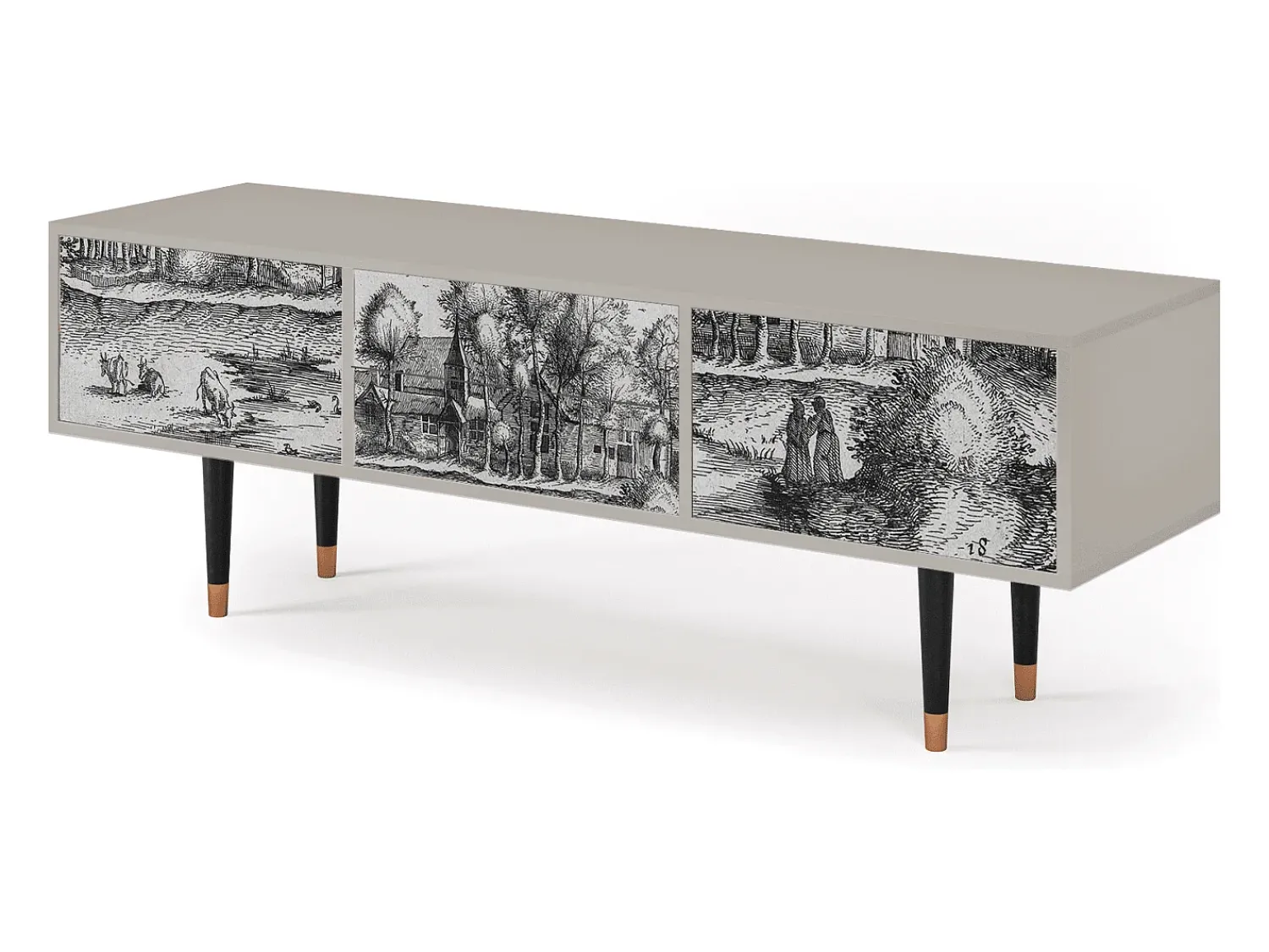 Móvel De Tv| Mueble de TV - 170х59х48 cm - T4 - A Pond, Areia Bege
