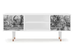 Móvel De Tv* Mueble de TV - 170х69х48 cm - T2 - A Pond, Branco Bege