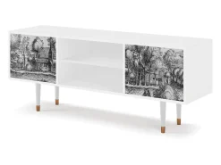 Móvel De Tv* Mueble de TV - 170х69х48 cm - T2 - A Pond, Branco Bege