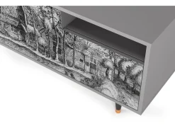 Clearance Mueble de TV - 125х56х41 cm - T7 - A Pond, Cinza Cinzento