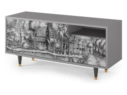 Clearance Mueble de TV - 125х56х41 cm - T7 - A Pond, Cinza Cinzento