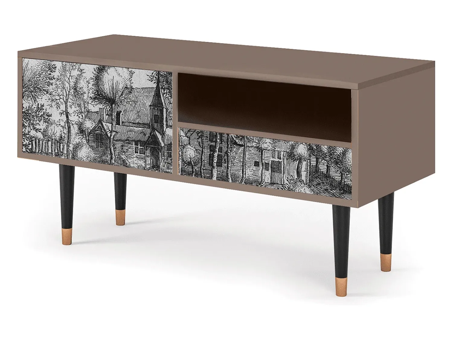 Mueble de TV - 115х59х48 cm - T3 - A Pond, Latte^ Móvel De Tv