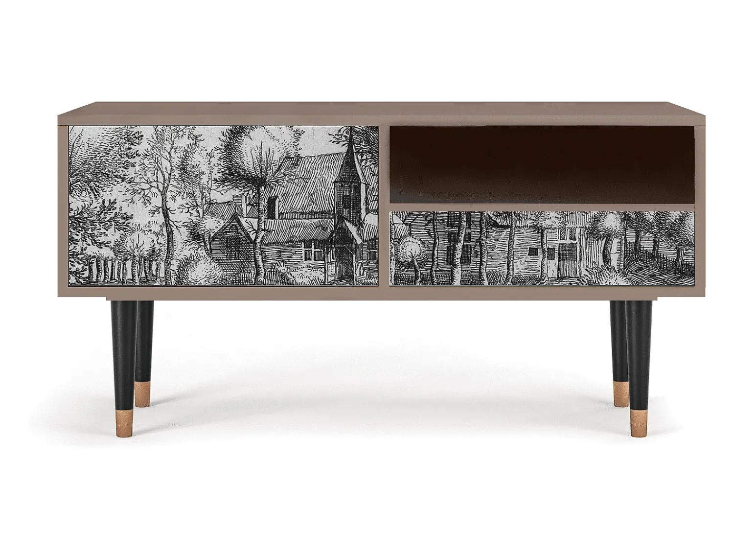 Mueble de TV - 115х59х48 cm - T3 - A Pond, Latte^ Móvel De Tv