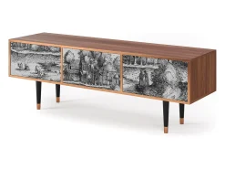 New Mueble de TV - 170х59х48 cm - T4 - A Pond, Nogueira Castanho