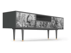 Best Mueble de TV - 170х59х41 cm - T6 - A Pond, Antracite Cinza antracite