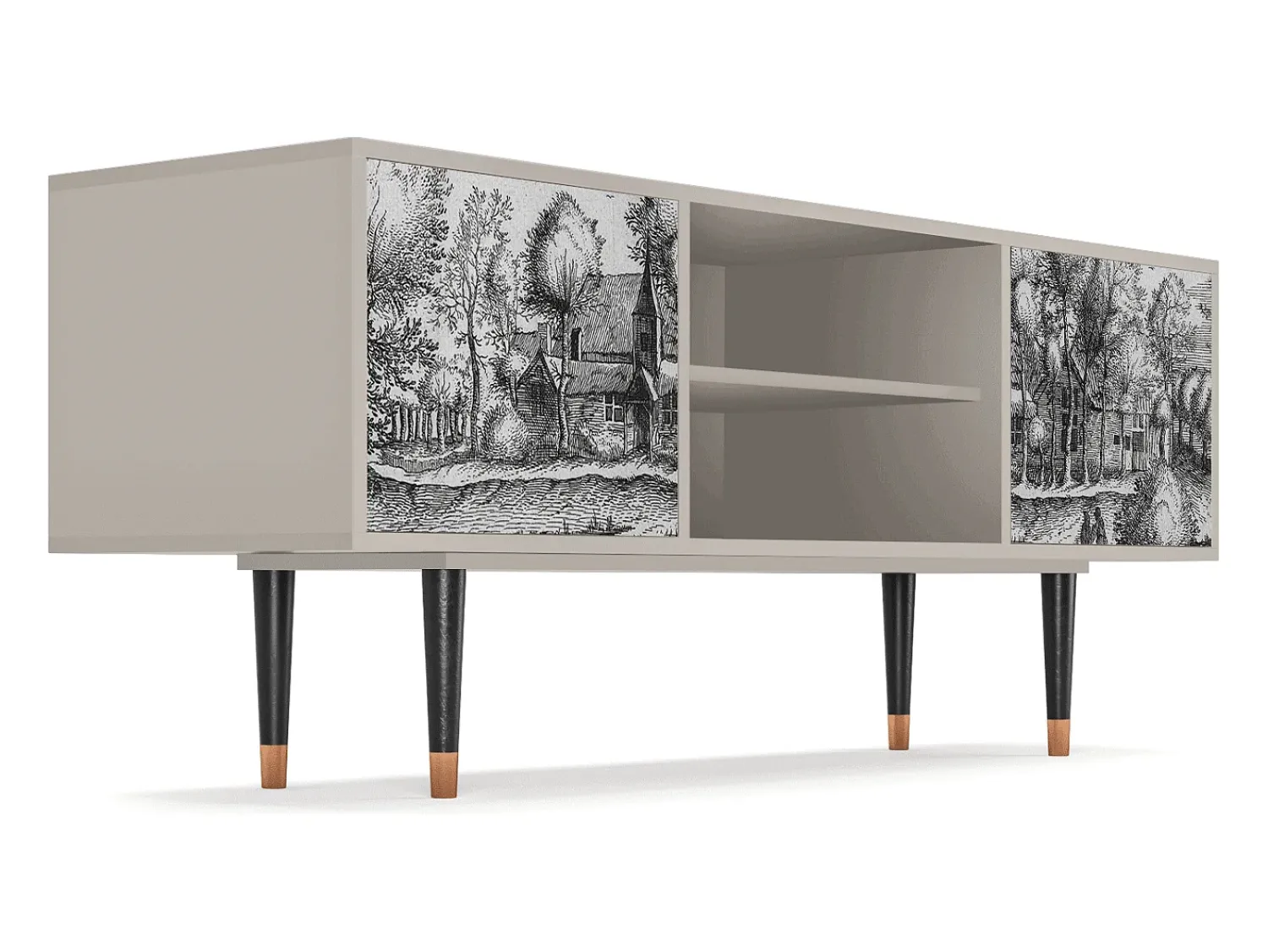 Móvel De Tv| Mueble de TV - 170х69х48 cm - T2 - A Pond, Areia Bege