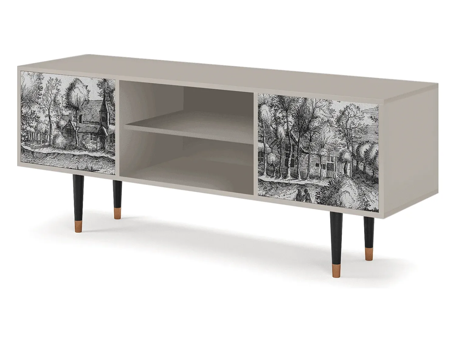 Móvel De Tv| Mueble de TV - 170х69х48 cm - T2 - A Pond, Areia Bege