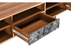 Móvel De Tv* Mueble de TV - 170х59х41 cm - T6 - A Pond, Nogueira Castanho