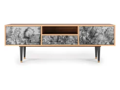 Móvel De Tv* Mueble de TV - 170х59х41 cm - T6 - A Pond, Nogueira Castanho