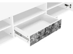 Móvel De Tv* Mueble de TV - 170х59х41 cm - T6 - A Pond, Branco Bege