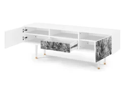 Móvel De Tv* Mueble de TV - 170х59х41 cm - T6 - A Pond, Branco Bege