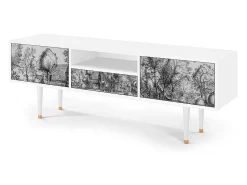 Móvel De Tv* Mueble de TV - 170х59х41 cm - T6 - A Pond, Branco Bege