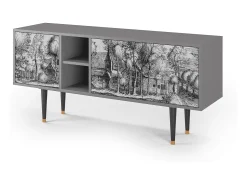 Sale Mueble de TV - 150х69х41 cm - T5 - A Pond, Cinza Cinzento