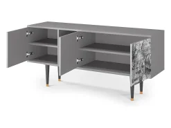 Sale Mueble de TV - 150х69х41 cm - T5 - A Pond, Cinza Cinzento