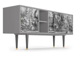 Sale Mueble de TV - 150х69х41 cm - T5 - A Pond, Cinza Cinzento