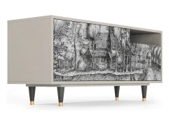 Clearance Mueble de TV - 125х56х41 cm - T7 - A Pond, Areia Bege