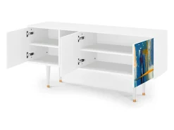 Online Mueble de TV - 150х69х41 cm - T5 - Abstract Expressionism, Branco Bege
