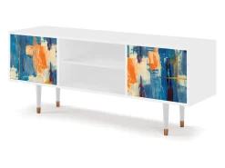 Mueble de TV - 170х69х48 cm - T2 - Abstract Expressionism, Branco Bege