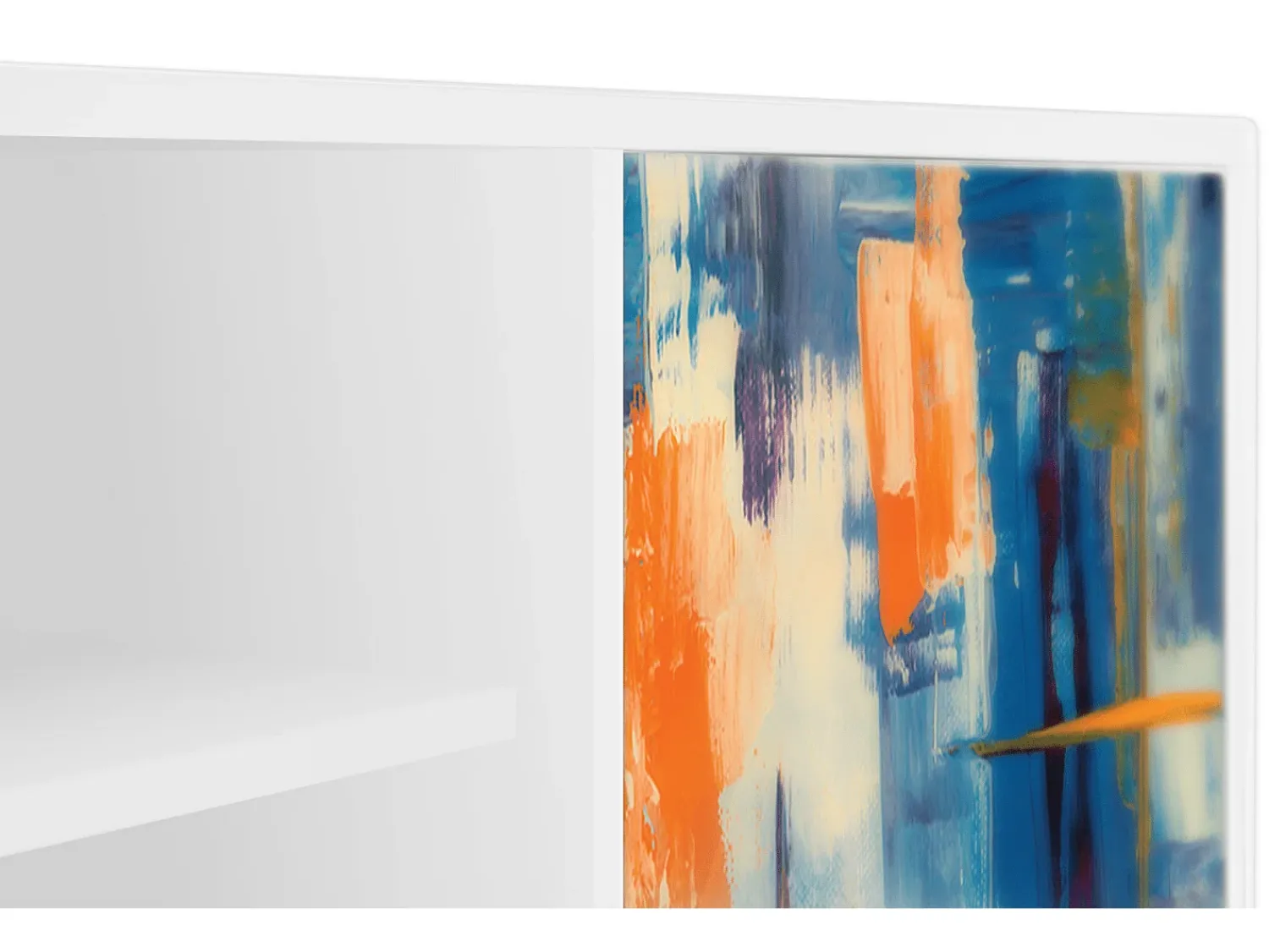 Mueble de TV - 170х69х48 cm - T2 - Abstract Expressionism, Branco Bege