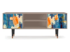 Mueble de TV - 170х69х48 cm - T2 - Abstract Expressionism, Latte^ Móvel De Tv