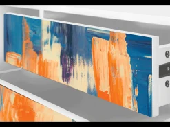 Móvel De Tv* Mueble de TV - 170х59х48 cm - T4 - Abstract Expressionism, Branco Bege