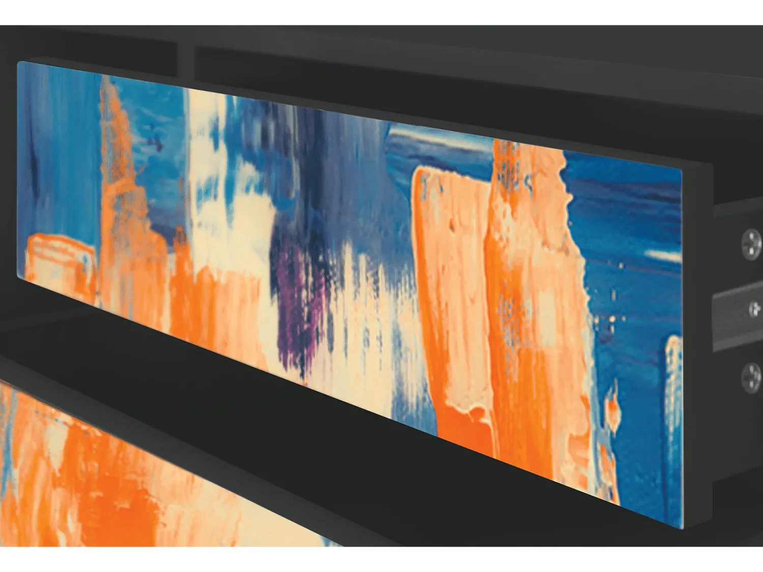 Móvel De Tv| Mueble de TV - 170х59х48 cm - T4 - Abstract Expressionism, Antracite Cinza antracite