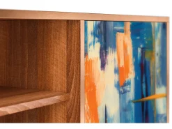 Móvel De Tv* Mueble de TV - 170х69х48 cm - T2 - Abstract Expressionism, Nogueira Castanho