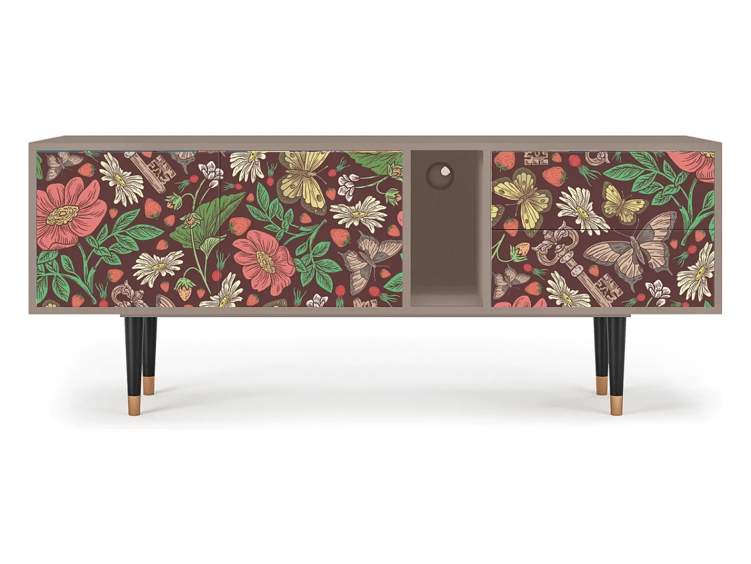 Mueble de TV - 170х69х48 cm - T1 - Alice in Wonderland, Latte^ Móvel De Tv