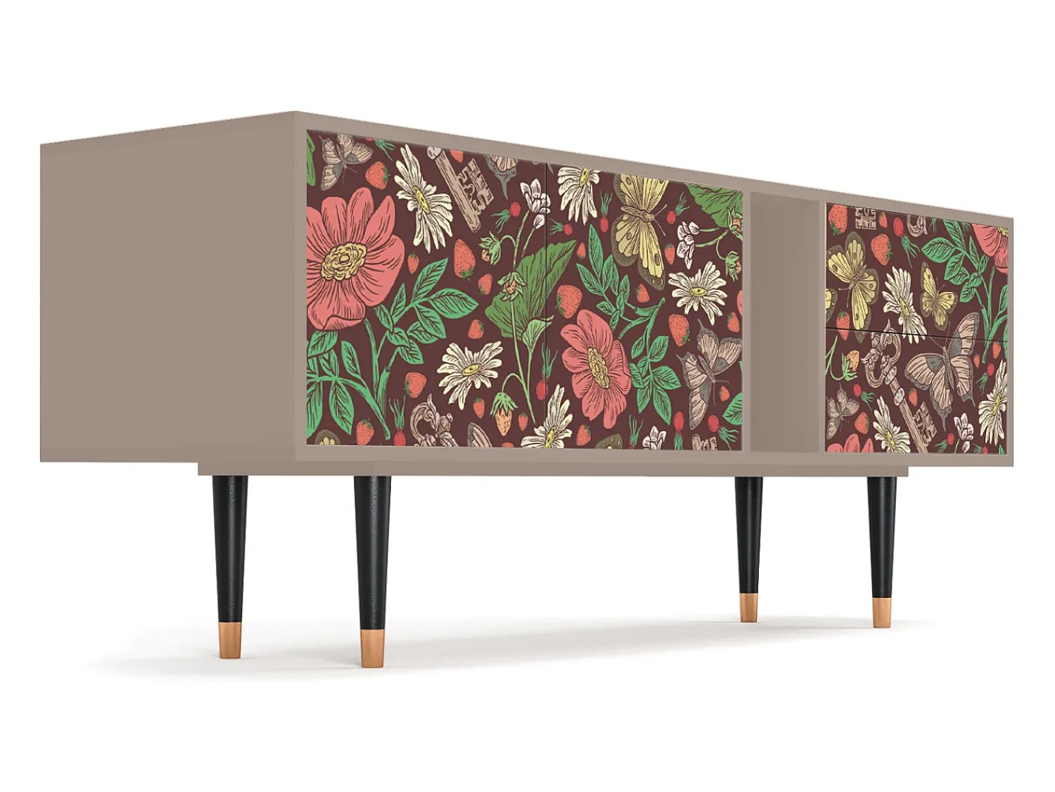Mueble de TV - 170х69х48 cm - T1 - Alice in Wonderland, Latte^ Móvel De Tv