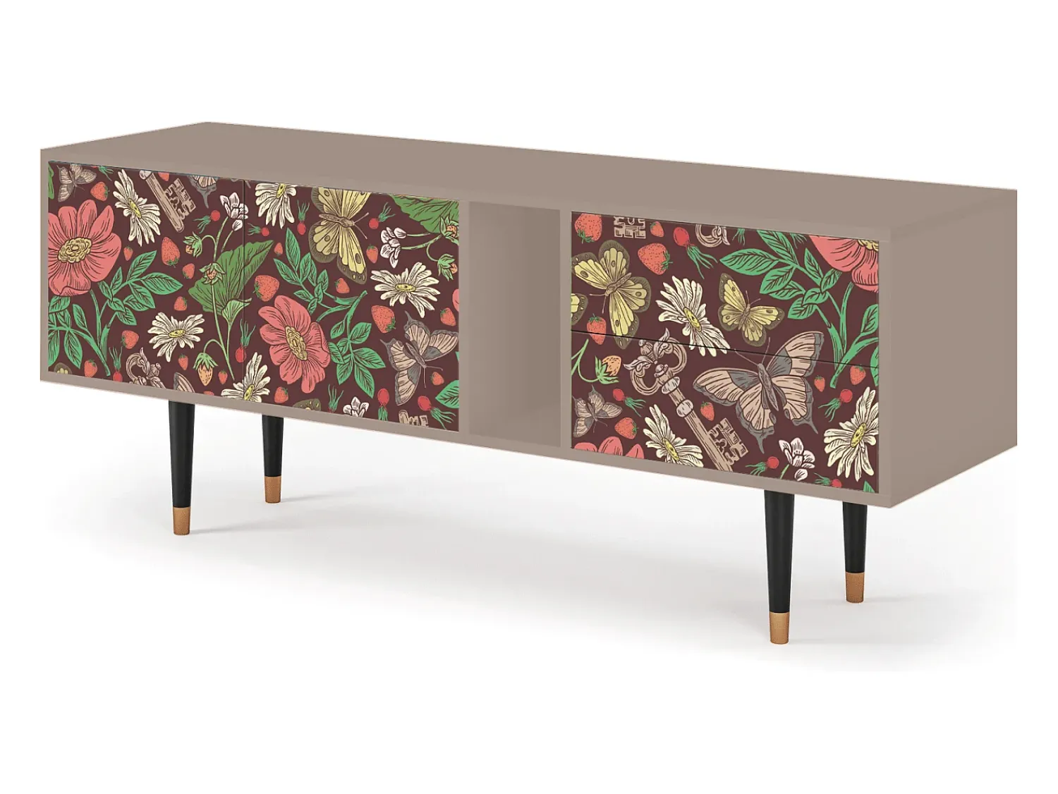 Mueble de TV - 170х69х48 cm - T1 - Alice in Wonderland, Latte^ Móvel De Tv
