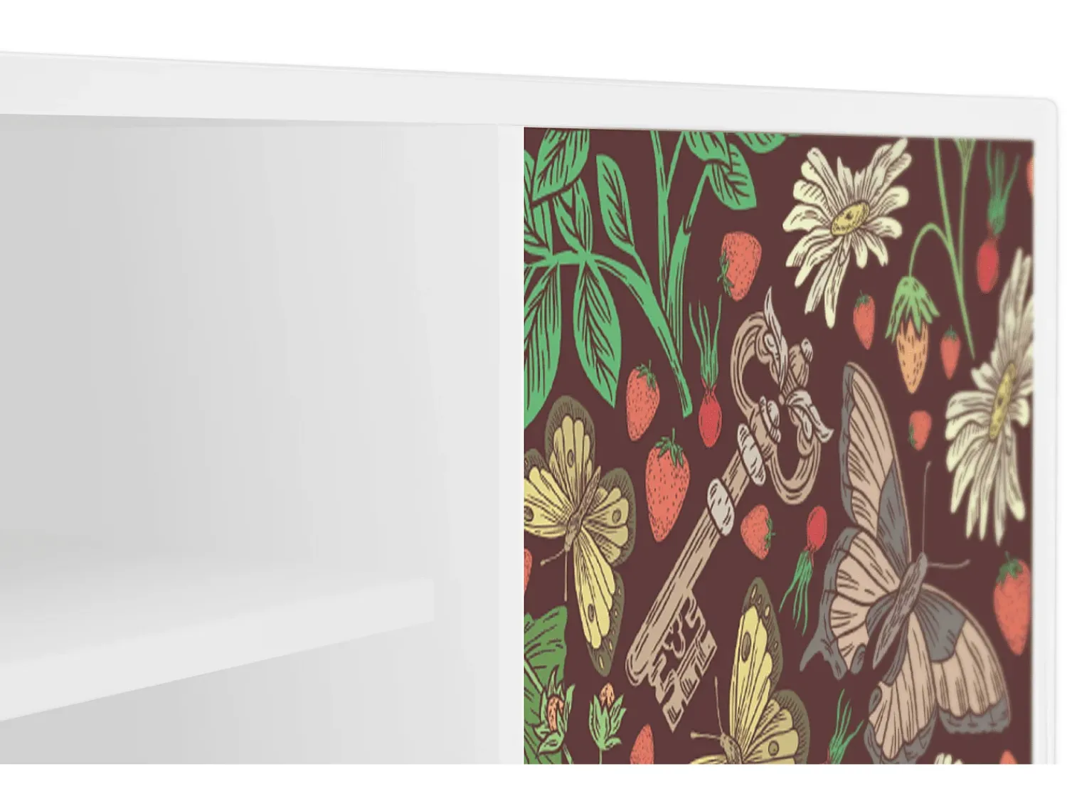 Mueble de TV - 170х69х48 cm - T2 - Alice in Wonderland, Branco^ Móvel De Tv