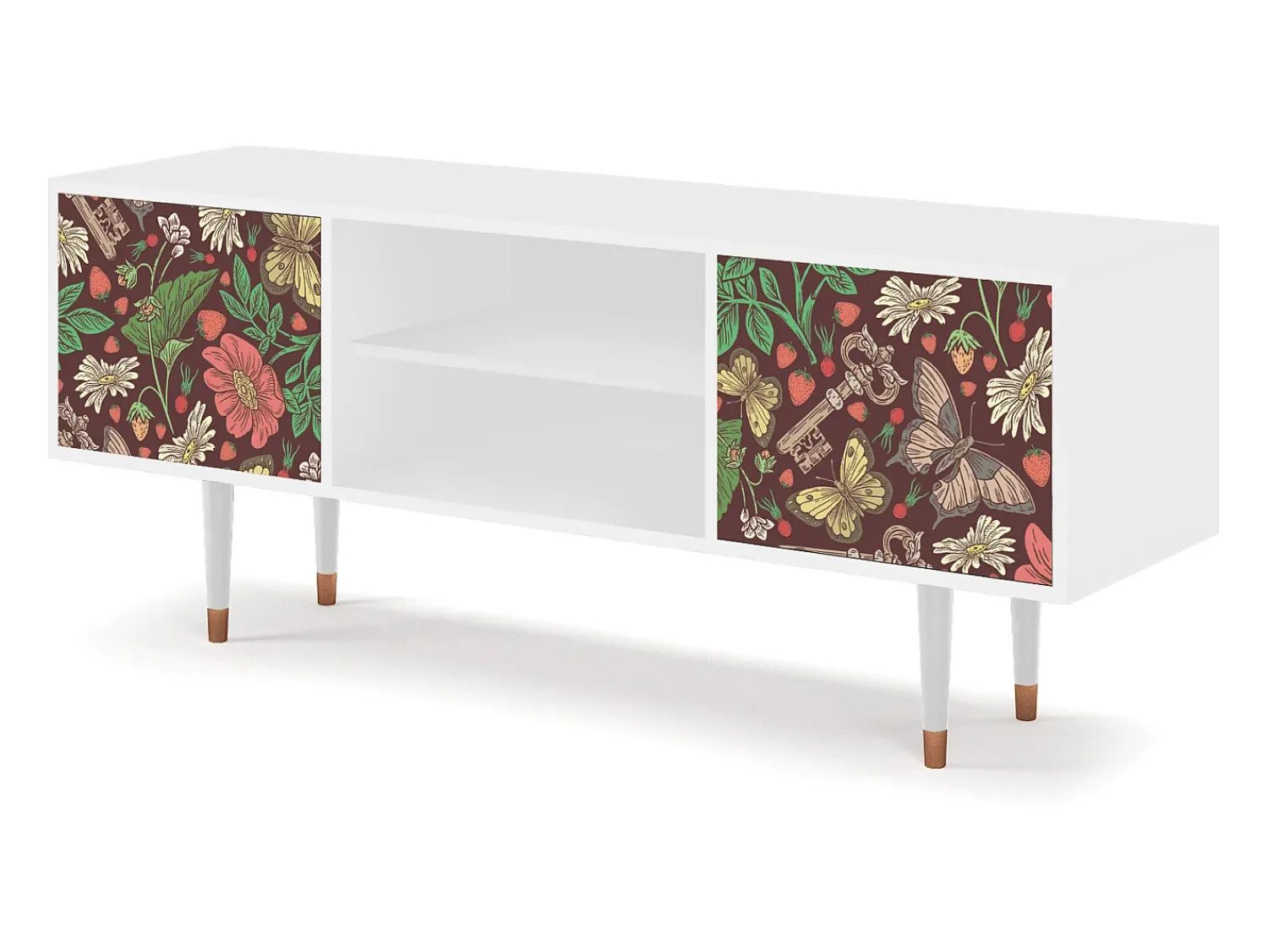 Mueble de TV - 170х69х48 cm - T2 - Alice in Wonderland, Branco^ Móvel De Tv