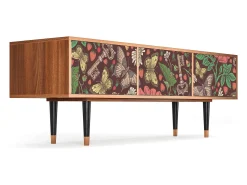 Mueble de TV - 170х59х48 cm - T4 - Alice in Wonderland, Nogueira Castanho
