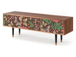 Mueble de TV - 170х59х48 cm - T4 - Alice in Wonderland, Nogueira Castanho