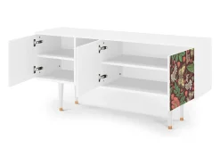 Móvel De Tv| Mueble de TV - 150х69х41 cm - T5 - Alice in Wonderland, Branco Bege
