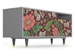 Mueble de TV - 125х56х41 cm - T7 - Alice in Wonderland, Cinza^ Móvel De Tv