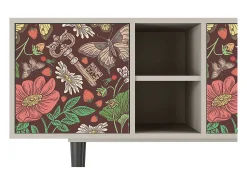 Móvel De Tv* Mueble de TV - 150х69х41 cm - T5 - Alice in Wonderland, Areia Bege