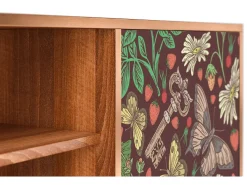 Móvel De Tv| Mueble de TV - 170х69х48 cm - T2 - Alice in Wonderland, Nogueira Castanho