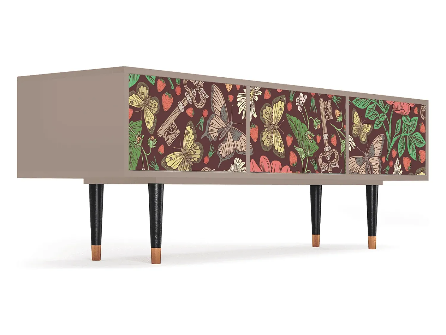 Discount Mueble de TV - 170х59х48 cm - T4 - Alice in Wonderland, Latte Bege