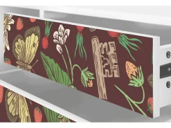 Móvel De Tv* Mueble de TV - 170х59х48 cm - T4 - Alice in Wonderland, Branco Bege