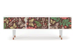 Móvel De Tv* Mueble de TV - 170х59х48 cm - T4 - Alice in Wonderland, Branco Bege