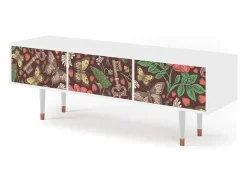 Móvel De Tv* Mueble de TV - 170х59х48 cm - T4 - Alice in Wonderland, Branco Bege